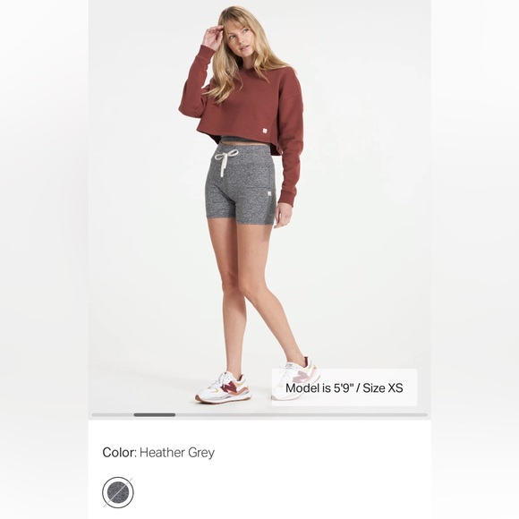 Vuori Halo Vintage Shorts Heather Gray - Picture 2 of 7